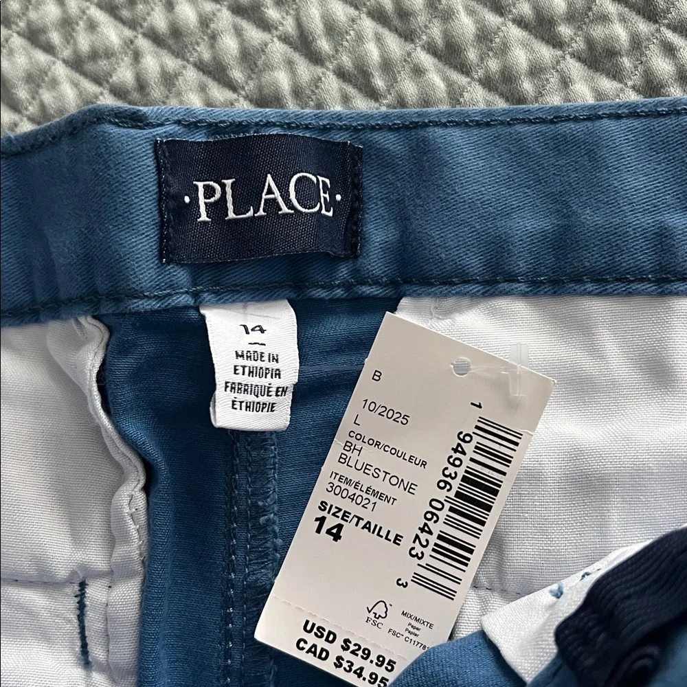 The Children’s Place Boys Uniform Stretch Skinny Chino Pants - Bluestone